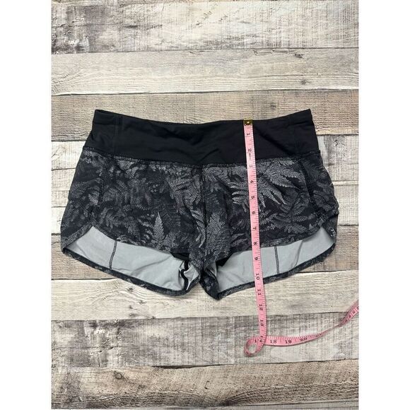 Size 4 Lululemon Speed Short 4-way Stretch 2.5" Kindred Spirit Black Multi Black - Picture 7 of 10